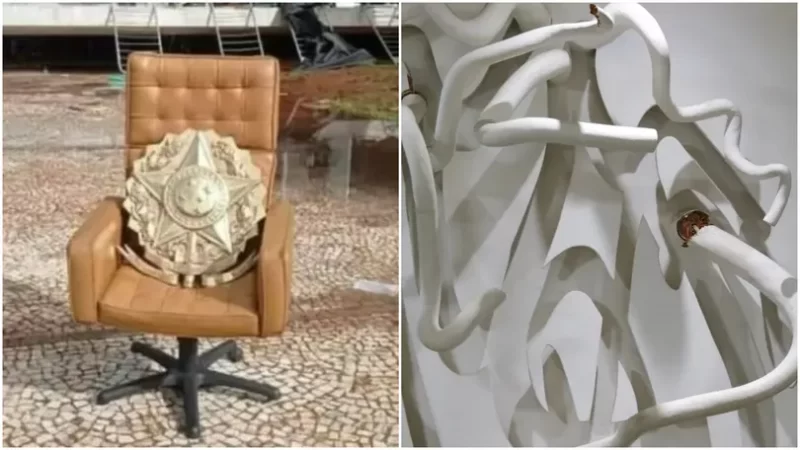 Cadeiras do STF e escultura do Planalto destruídas por terroristas foram projetadas por sobreviventes do Holocausto: ‘É tristemente simbólico’