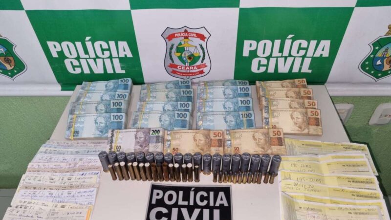 Polícia Civil apreende R$ 170 mil em espécie durante operação em Brejo Santo
