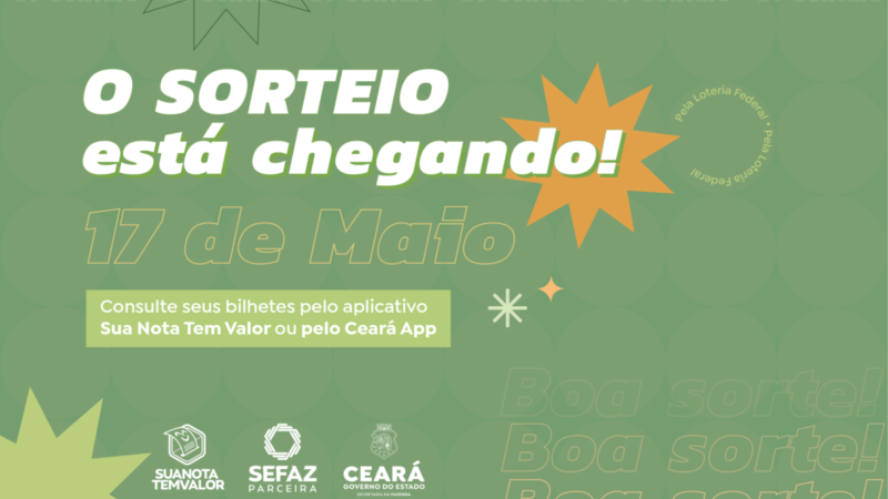 Sua Nota Tem Valor realiza 34° sorteio nesta quarta-feira (17)