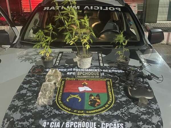 Polícia Militar prende suspeito em posse de entorpecentes e apreende drone na Capital