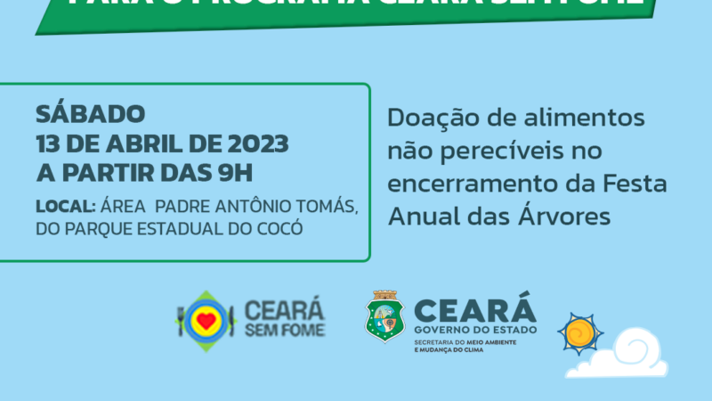 Alimentos para o Programa Ceará Sem Fome poderão ser doados durante encerramento da FAA 2024, neste sábado, no Cocó
