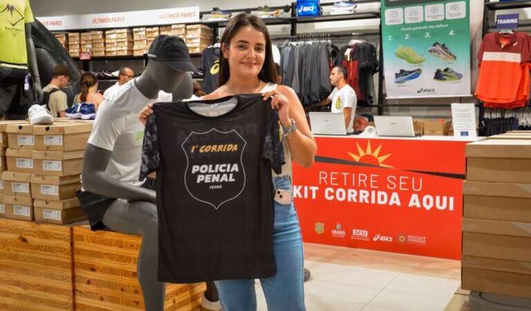 SAP inicia entrega de kits da 1ª Corrida da Polícia Penal do Ceará com doações de alimentos para o Programa Ceará Sem Fome