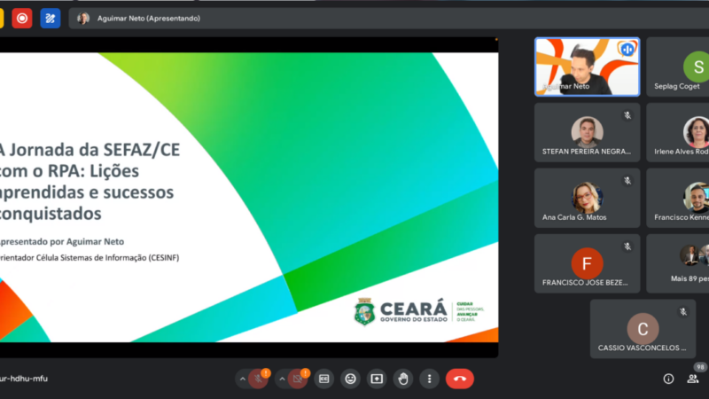 Sefaz-CE é destaque em primeira edição do CE Gov Talks
