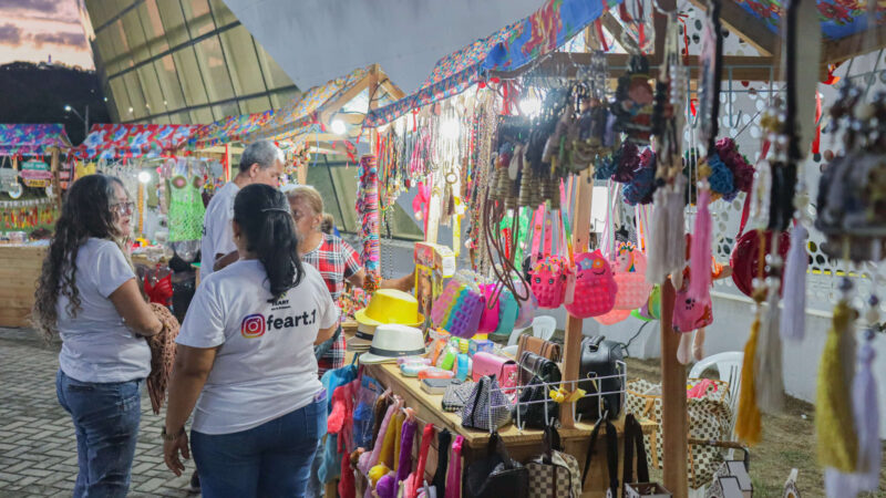 Feiras de economia solidária do Cariri marcam presença nas estações do Complexo Ambiental Caminhos do Horto