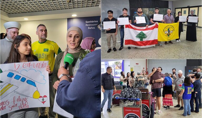 Primeiro grupo de resgatados do Líbano chega ao destino final em solo brasileiro