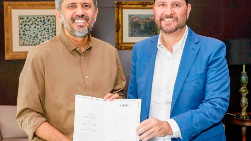 Deputado Romeu Aldigueri  convida Governador Elmano de Freitas para solene de posse da Mesa Diretora da presidência da Assembleia Legislativa do Ceará