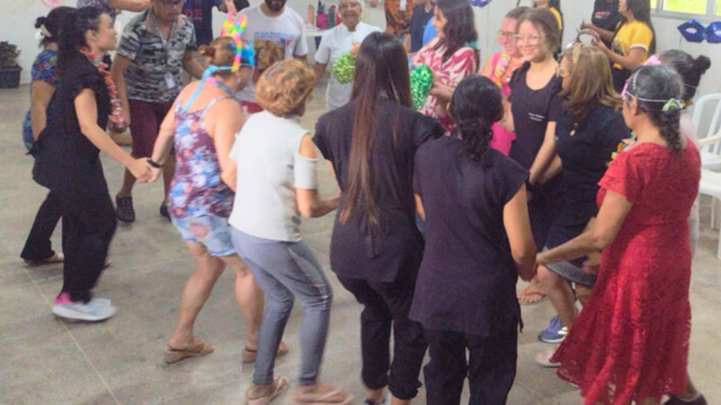 Folia de Carnaval anima pacientes atendidos no Hospital de Saúde Mental