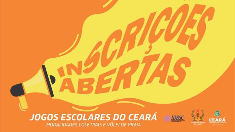 Inscrições abertas para os Jogos Escolares do Ceará 2025