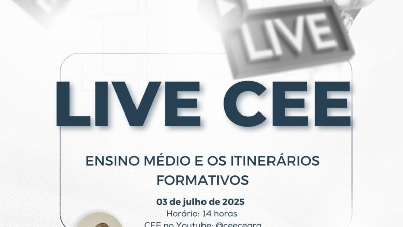 CEE aborda Novo Ensino Médio e os itinerários formativos