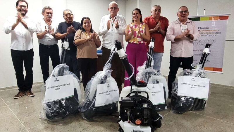 Secretaria da Saúde do Ceará fortalece combate ao Aedes aegypti com entrega de 84 bombas costais motorizadas