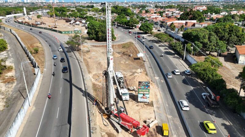 Seinfra inicia interdição parcial na Av. Carlos Jereissati para obras do VLT Aeroporto–Castelão