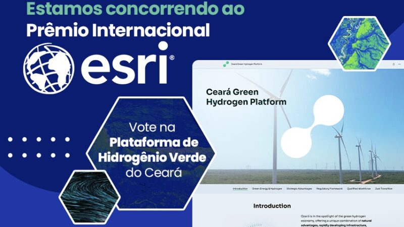 Plataforma de Hidrogênio Verde do Ceará é única finalista brasileira em premiação internacional