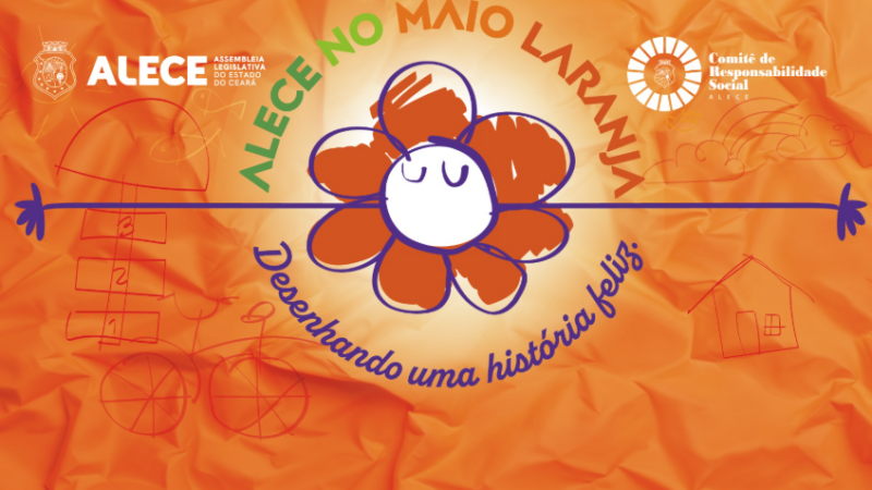Alece realiza programação especial em alusão ao Maio Laranja no Centro da cidade