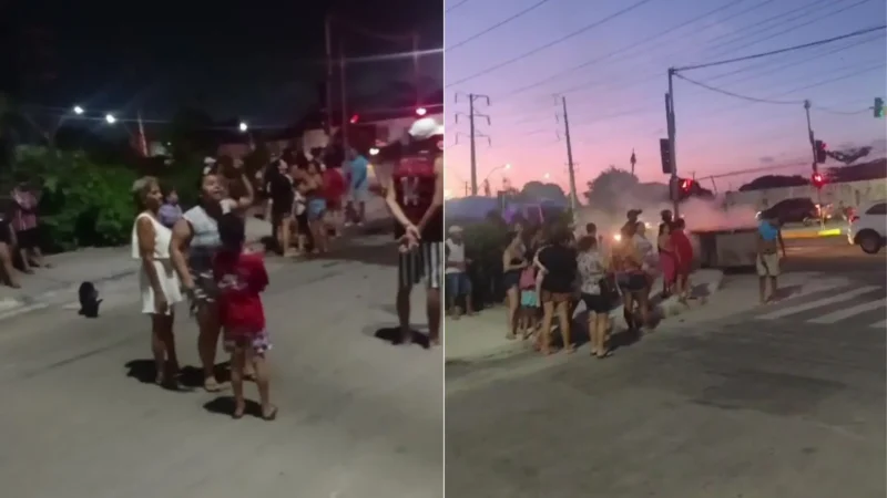 Após uma semana sem água, moradores do José Walter organizam protesto e cobram respostas da Cagece